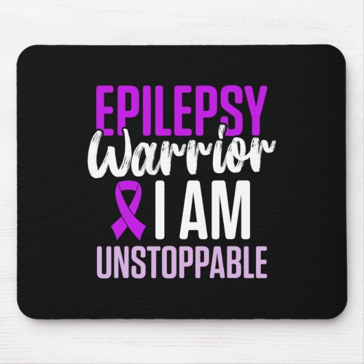 Epilepsy Awareness Epileptic Warrior Survivor 23 マウスパッド (正面)