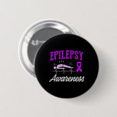 Epilepsy Awareness Epileptic Warrior Survivor 25 缶バッジ (正面&裏面)