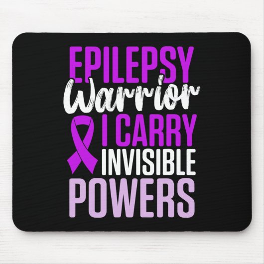 Epilepsy Awareness Epileptic Warrior Survivor 27  マウスパッド (正面)