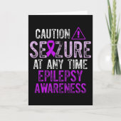 Epilepsy Awareness Epileptic Warrior Survivor 5  カード (正面)