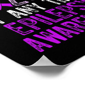 Epilepsy Awareness Epileptic Warrior Survivor 5  ポスター (角)