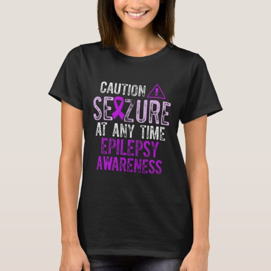 Epilepsy Awareness Epileptic Warrior Survivor 5  Tシャツ (正面)