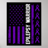 Epilepsy Awareness Epileptic Warrior Survivor 7 ポスター (正面)