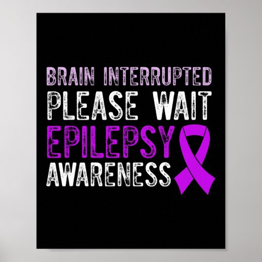 Epilepsy Awareness Epileptic Warrior Survivor 9 ポスター (正面)