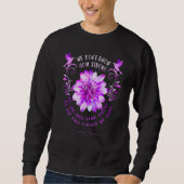 Epilepsy Awareness Flower We Don't Know How Strong スウェットシャツ (正面)