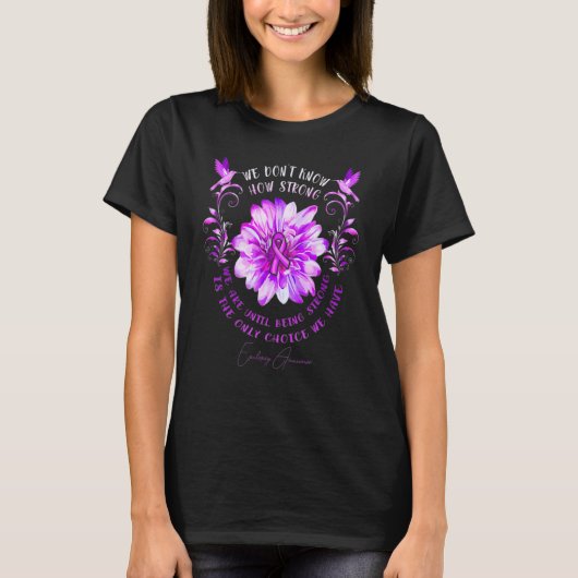 Epilepsy Awareness Flower We Don't Know How Strong Tシャツ (正面)