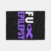 Epilepsy Awareness - Fu Epilepsy Awareness Epileps フリースブランケット (正面(横))
