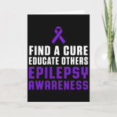 Epilepsy Awareness Fun Healthy Epileptic Warrior S カード (正面)