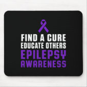 Epilepsy Awareness Fun Healthy Epileptic Warrior S マウスパッド (正面)