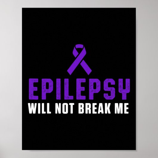 Epilepsy Awareness Fun Therapists Epileptic Warrio ポスター (正面)