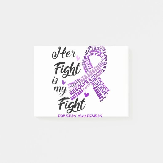 Epilepsy Awareness Her Fight is my Fight ポストイット (正面)