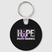 Epilepsy Awareness - Hope Epilepsy Awareness  キーホルダー (正面)