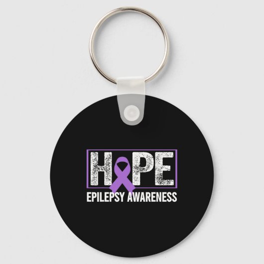 Epilepsy Awareness - Hope Epilepsy Awareness  キーホルダー (正面)