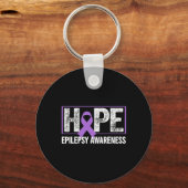 Epilepsy Awareness - Hope Epilepsy Awareness  キーホルダー (正面)
