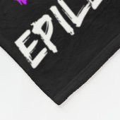 Epilepsy Awareness I Wear Purple For My Brother Ri フリースブランケット (角)