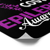 Epilepsy Awareness I Wear Purple For My Cousin Fam ポスター (角)