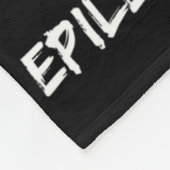 Epilepsy Awareness I Wear Purple For My Daddy Ribb フリースブランケット (角)