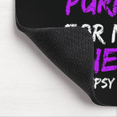 Epilepsy Awareness I Wear Purple For My Niece Ribb マウスパッド (コーナー)