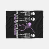 Epilepsy Awareness It's Ok To Be A Little Differen フリースブランケット (正面(横))