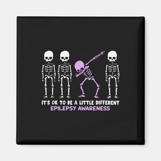 Epilepsy Awareness It's Ok To Be A Little Differen マグネット (正面)