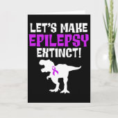 Epilepsy Awareness Make Epileptic Warrior Survivor カード (正面)