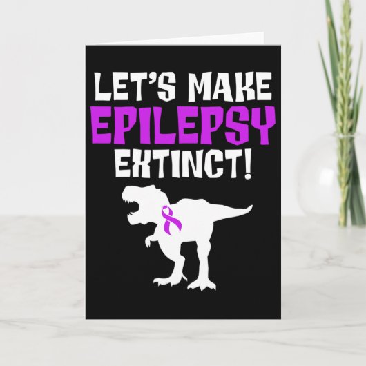 Epilepsy Awareness Make Epileptic Warrior Survivor カード (正面)