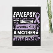 Epilepsy Awareness Mom Doesn't Come With A Manual  カード (正面)
