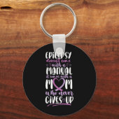 Epilepsy Awareness Mom Doesn't Come With A Manual キーホルダー (正面)