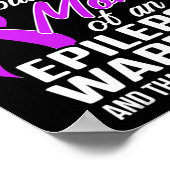 Epilepsy Awareness Mom Hero Epileptic Warrior Surv ポスター (角)