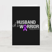 Epilepsy Awareness Month Husbynd Of A Warrior Purp カード (正面)