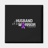 Epilepsy Awareness Month Husbynd Of A Warrior Purp マグネット (正面)