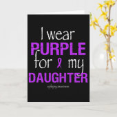 Epilepsy Awareness Month In November We Wear Purpl カード (黄色い花)