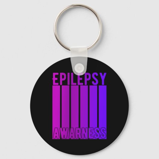 Epilepsy Awareness Month In November We Wear Purpl キーホルダー (正面)