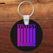 Epilepsy Awareness Month In November We Wear Purpl キーホルダー (正面)