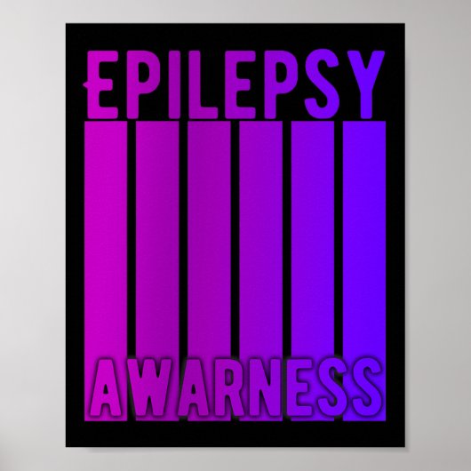 Epilepsy Awareness Month In November We Wear Purpl ポスター (正面)