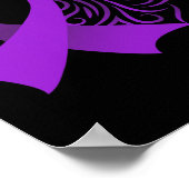 Epilepsy Awareness Month Purple Ribbon Advocacy Ep ポスター (角)