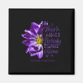 Epilepsy Awareness Nobody Fights Alone Anemone Flo マグネット (正面)