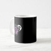 Epilepsy Awareness Purple Ribbon Butterfly 2  コーヒーマグカップ (正面左)