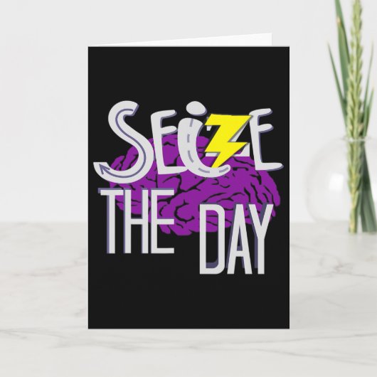 Epilepsy Awareness Purple Ribbon Epilepsy Support  カード (正面)