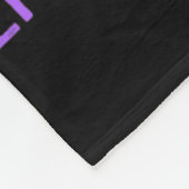 Epilepsy Awareness Purple Support Ribbon  フリースブランケット (角)