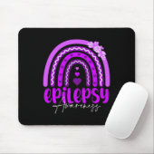 Epilepsy Awareness-rainbow Purple .co  マウスパッド (マウス)