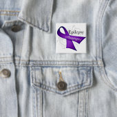 Epilepsy Awareness Ribbon 缶バッジ (インサイチュ)