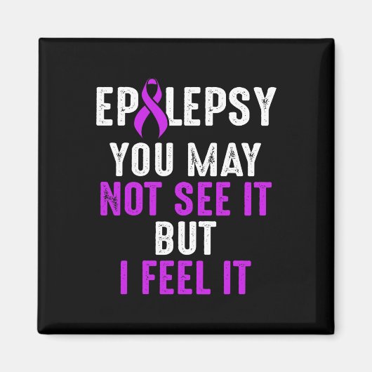 Epilepsy Awareness See Epileptic Warrior Survivor  マグネット (正面)