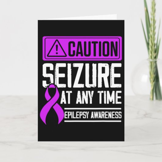 Epilepsy Awareness Seizure Epileptic Warrior Survi カード (正面)
