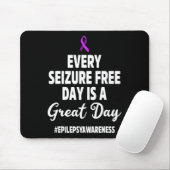Epilepsy Awareness Seizure Free Epileptic Warrior  マウスパッド (マウス)