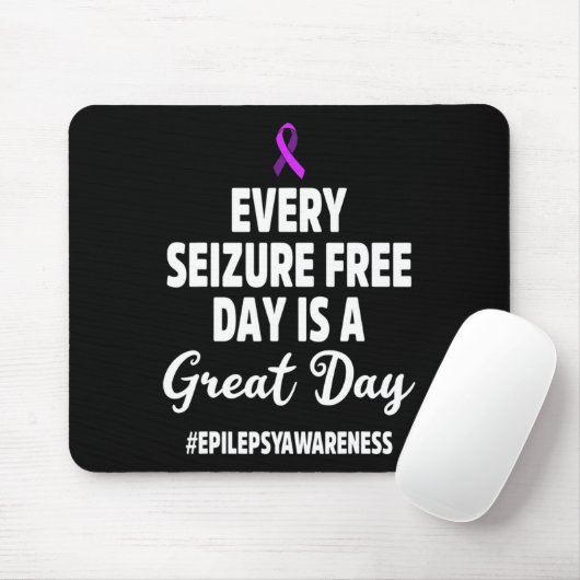 Epilepsy Awareness Seizure Free Epileptic Warrior マウスパッド (マウス)