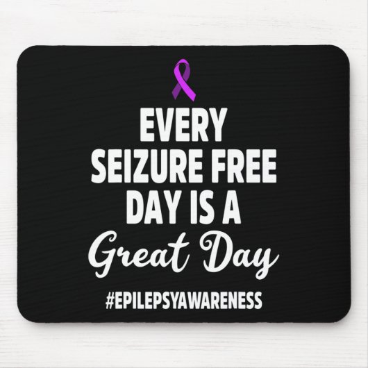 Epilepsy Awareness Seizure Free Epileptic Warrior  マウスパッド (正面)
