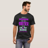 Epilepsy Awareness Sister Hero Epileptic Warrior S Tシャツ (正面フル)