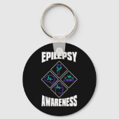 Epilepsy Awareness Specialize Epileptic Warrior Su キーホルダー (正面)