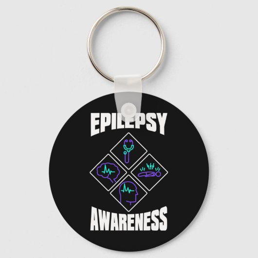 Epilepsy Awareness Specialize Epileptic Warrior Su キーホルダー (正面)